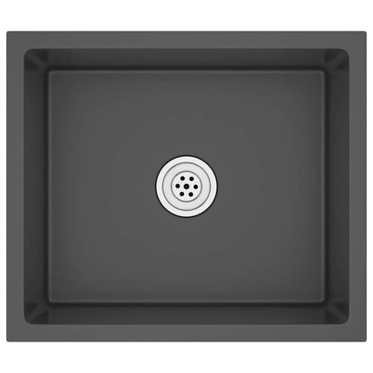 Handmade Kitchen Sink Black Stainless Steel