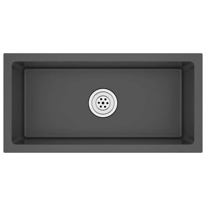 Handmade Kitchen Sink Black Stainless Steel