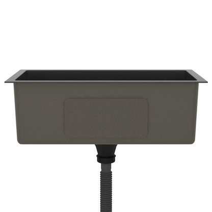 Handmade Kitchen Sink Black Stainless Steel