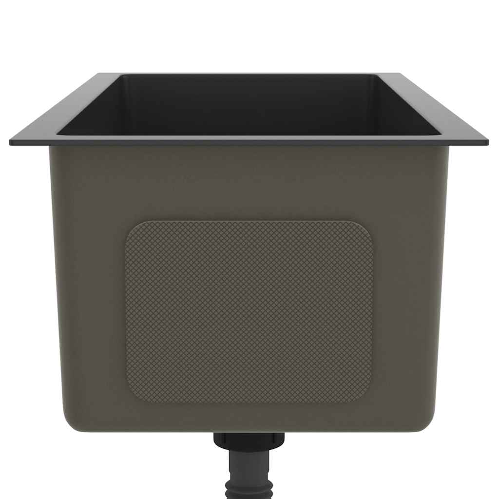 Handmade Kitchen Sink Black Stainless Steel