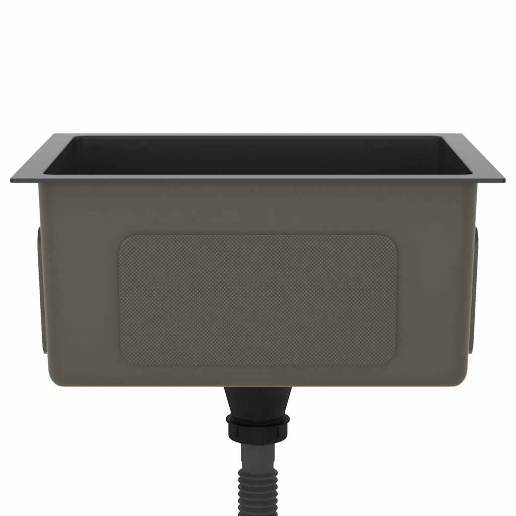 Handmade Kitchen Sink Black Stainless Steel