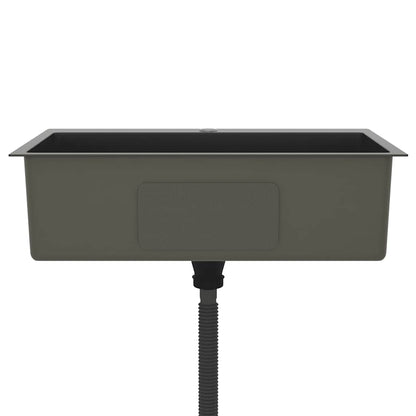 Handmade Kitchen Sink Black Stainless Steel