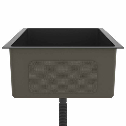 Handmade Kitchen Sink Black Stainless Steel