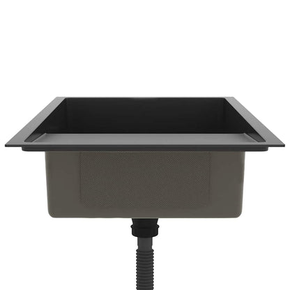 Handmade Kitchen Sink Black Stainless Steel