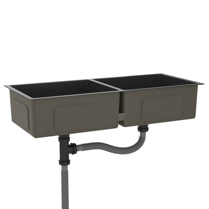 Handmade Kitchen Sink Black Stainless Steel