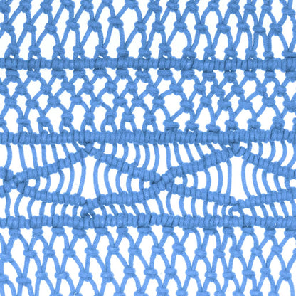 Macrame Curtain Blue 140x240 cm Cotton