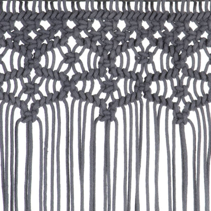 Macrame Curtain Anthracite 140x240 cm Cotton