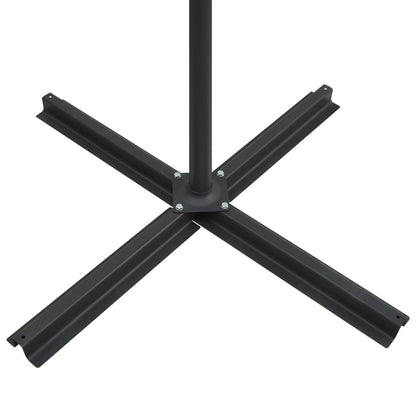 Cantilever Garden Parasol with LED lights Terracotta 250x250 cm
