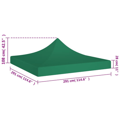 Party Tent Roof 3x3 m Green 270 g/m²