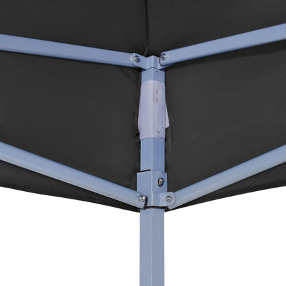Party Tent Roof 6x3 m Black 270 g/m²