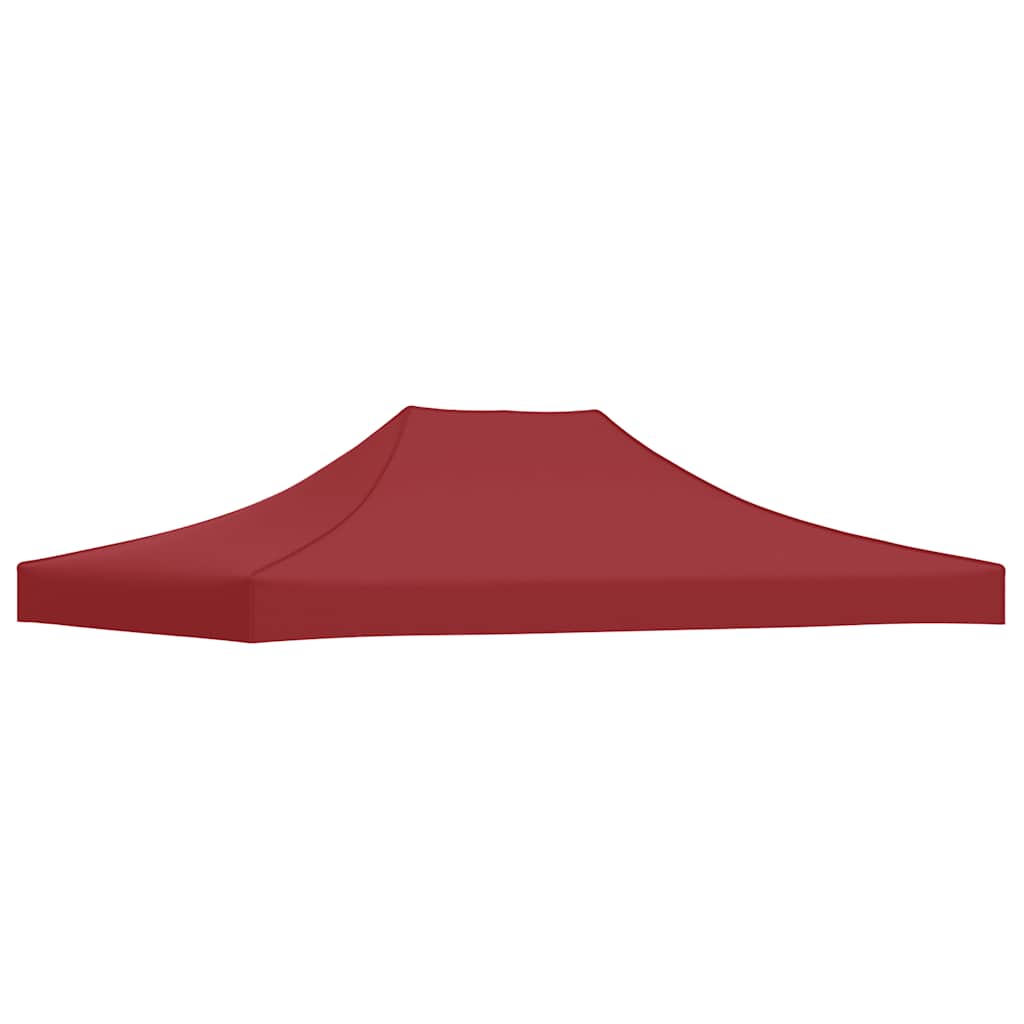 Party Tent Roof 4x3 m Burgundy 270 g/m²