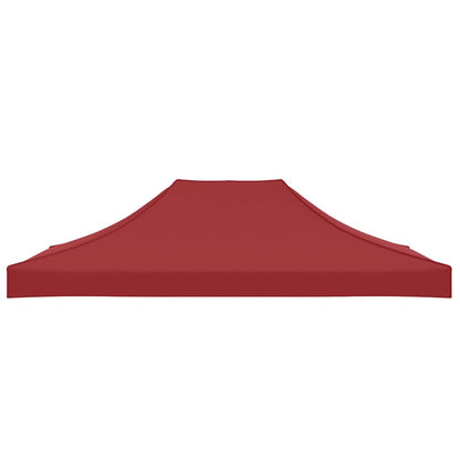 Party Tent Roof 4x3 m Burgundy 270 g/m²