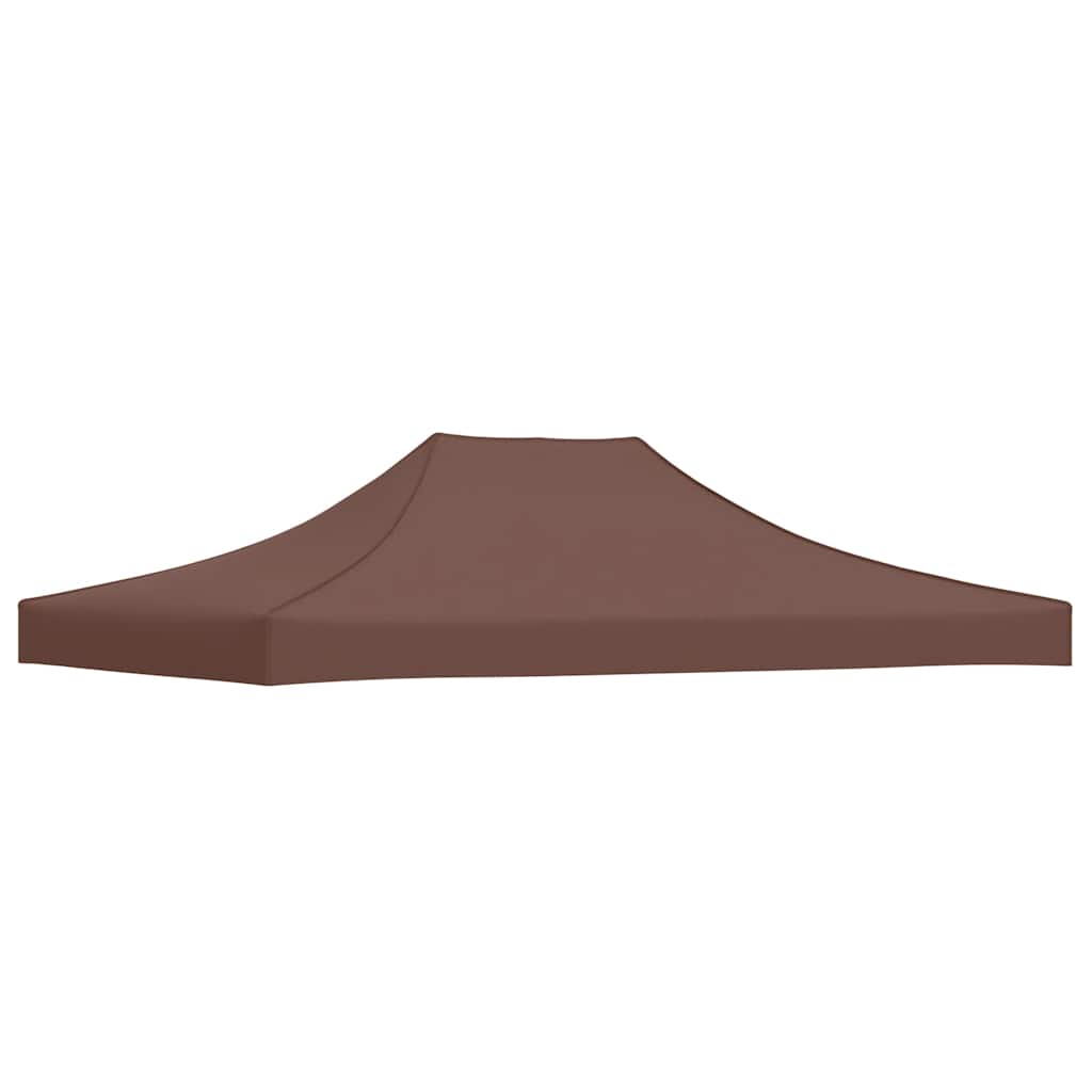 Party Tent Roof 4x3 m Brown 270 g/m²