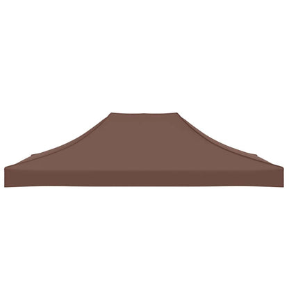 Party Tent Roof 4x3 m Brown 270 g/m²