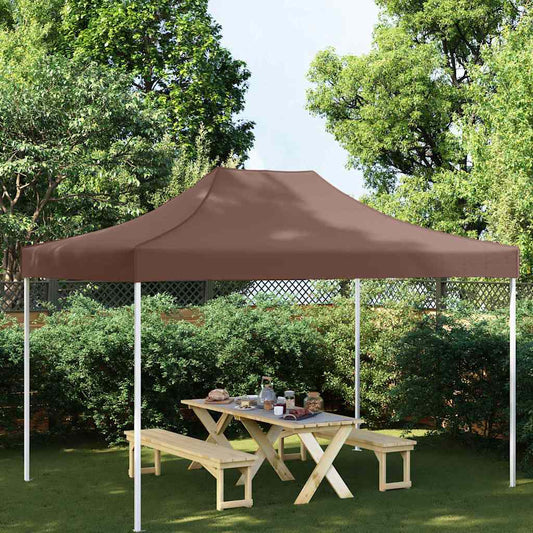 Party Tent Roof 4x3 m Brown 270 g/m²