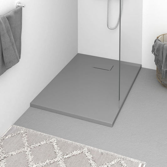 Shower Base Tray SMC Grey 100x70 cm