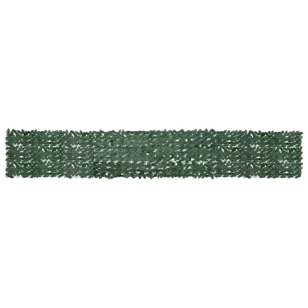 Balcony Screen with Dark Green Leaves 500x75 cm
