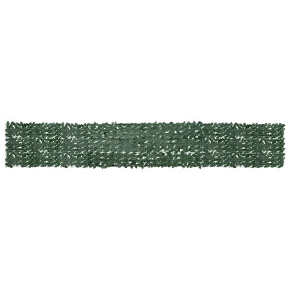 Balcony Screen with Dark Green Leaves 500x75 cm