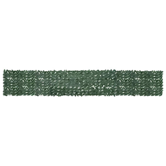Balcony Screen with Dark Green Leaves 500x75 cm