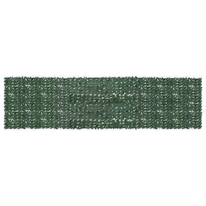 Balcony Screen with Dark Green Leaves 600x150 cm