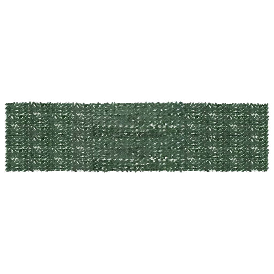 Balcony Screen with Dark Green Leaves 600x150 cm