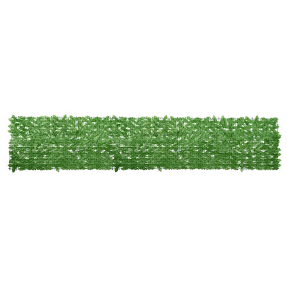 Balcony Screen with Green Leaves 400x75cm