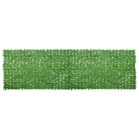 Balcony Screen with Green Leaves 500x150 cm
