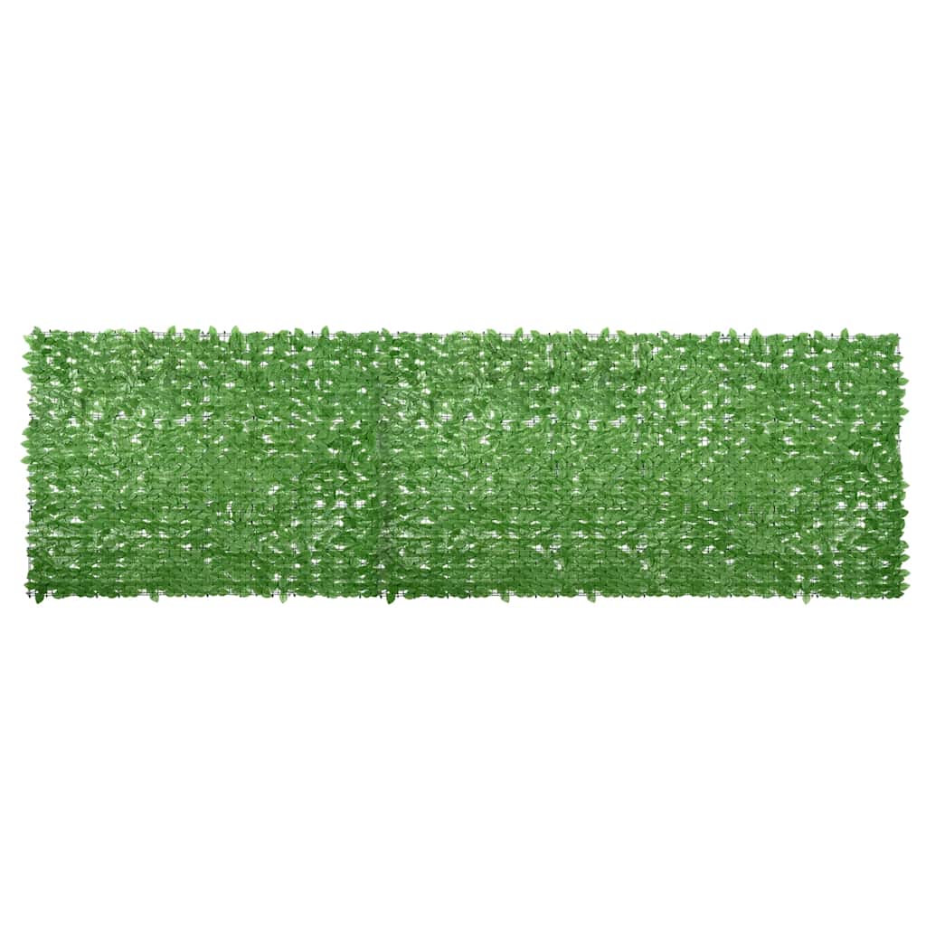 Balcony Screen with Green Leaves 600x150 cm