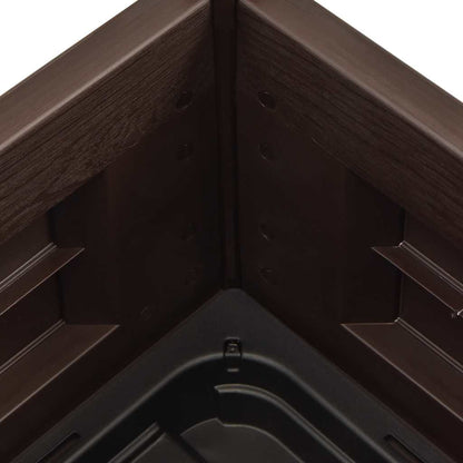 Garden Raised Bed PP Mocha 43x43x35 cm