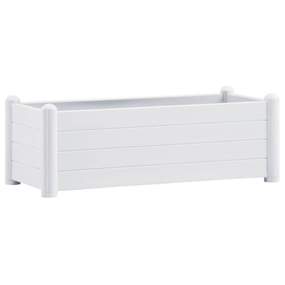 Garden Raised Bed PP White 100x43x35 cm