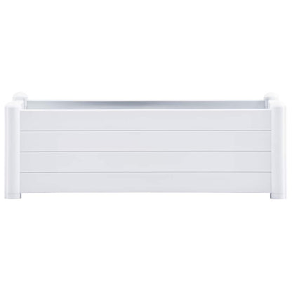 Garden Raised Bed PP White 100x43x35 cm