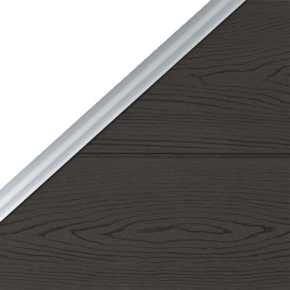 Fence Panel WPC 95x(105-180) cm Black