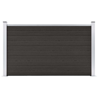 Fence Panel WPC 180x105 cm Black