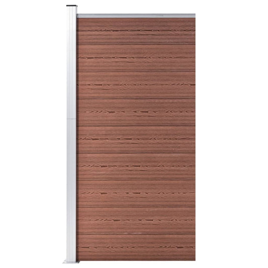Fence Panel WPC 95x186 cm Brown