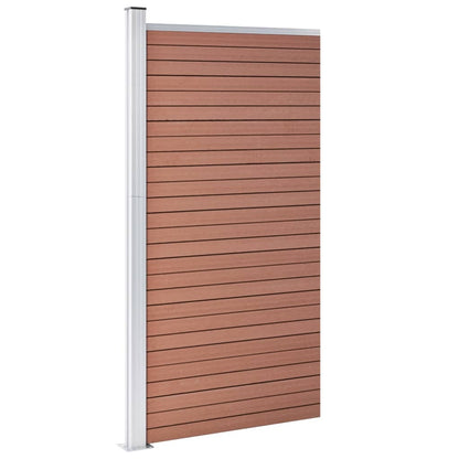 Fence Panel WPC 95x186 cm Brown