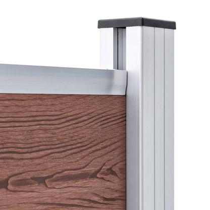 Fence Panel WPC 95x186 cm Brown