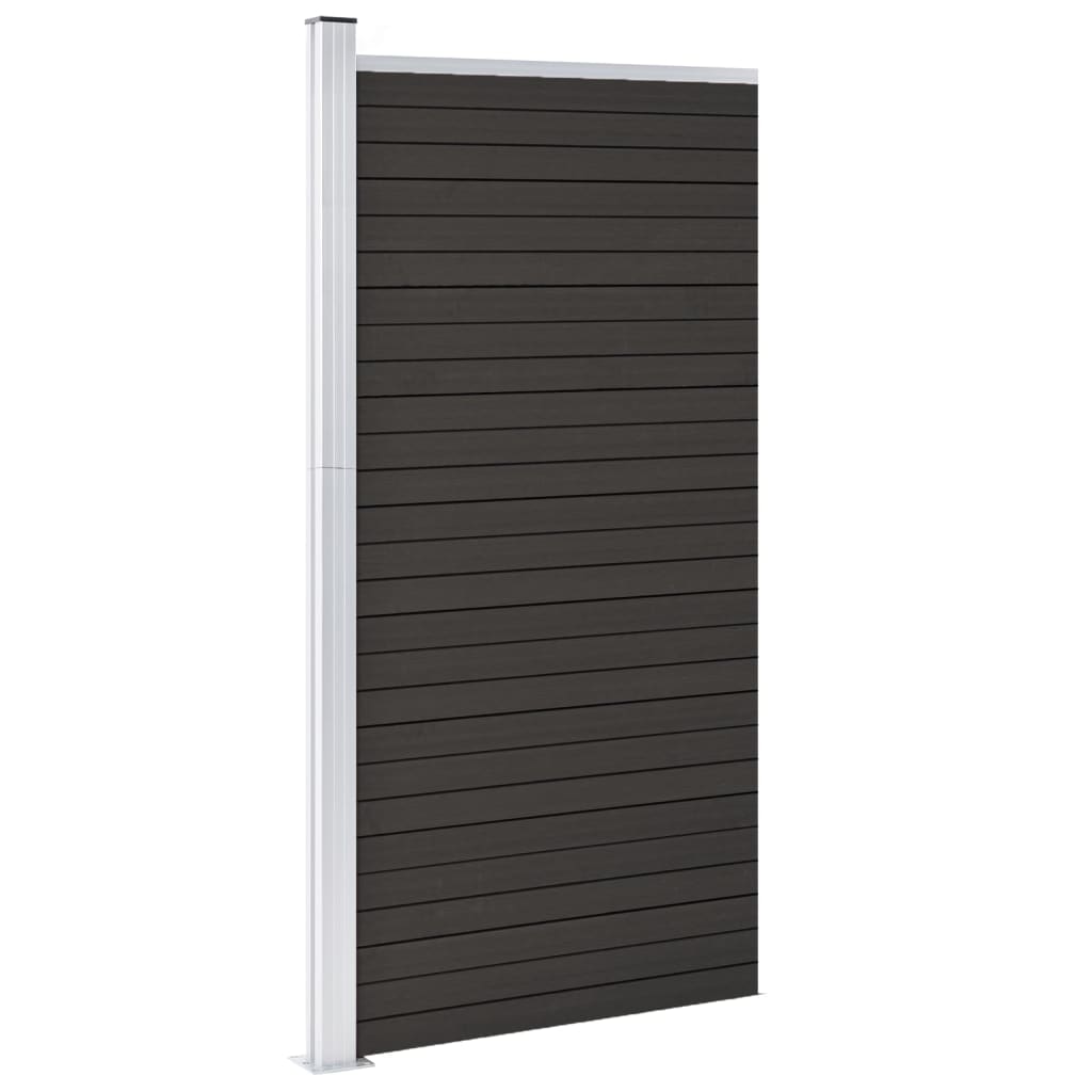 Fence Panel WPC 95x186 cm Grey