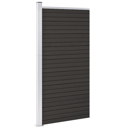 Fence Panel WPC 95x186 cm Grey