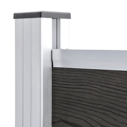 Fence Panel WPC 95x186 cm Grey