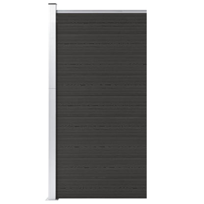 Fence Panel WPC 95x186 cm Black