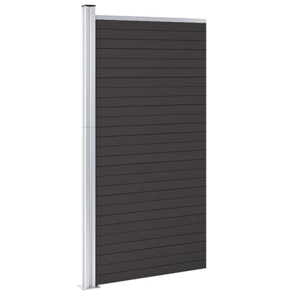 Fence Panel WPC 95x186 cm Black