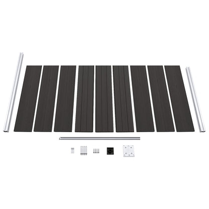 Fence Panel WPC 95x186 cm Black