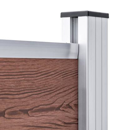 Fence Panel WPC 180x146 cm Brown