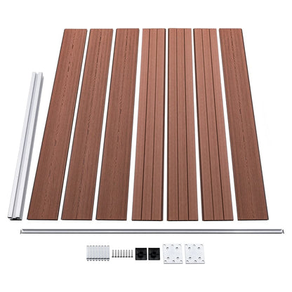 Fence Panel WPC 175x146 cm Brown