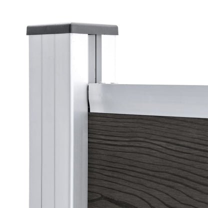 Fence Panel WPC 180x146 cm Grey