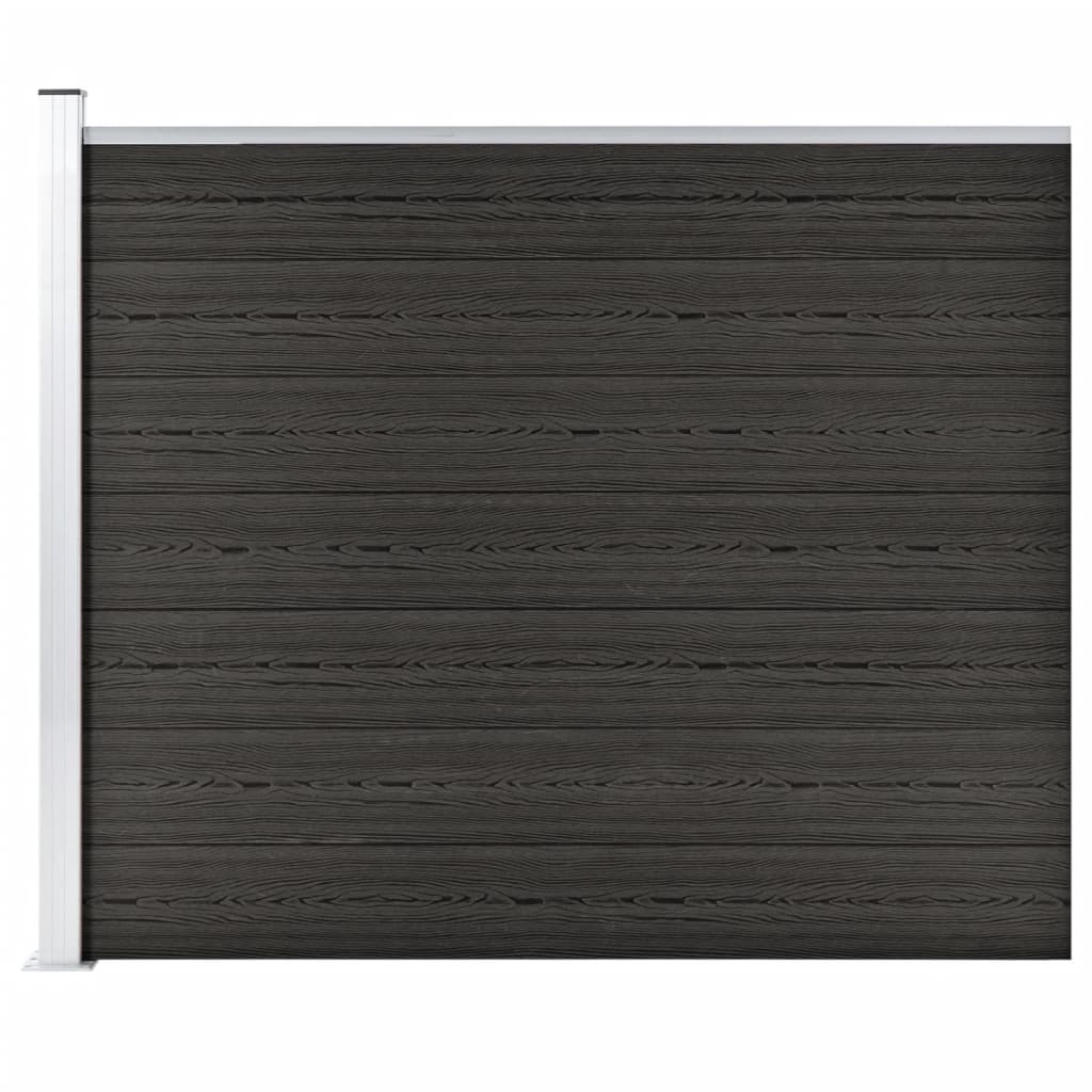 Fence Panel WPC 175x146 cm Grey