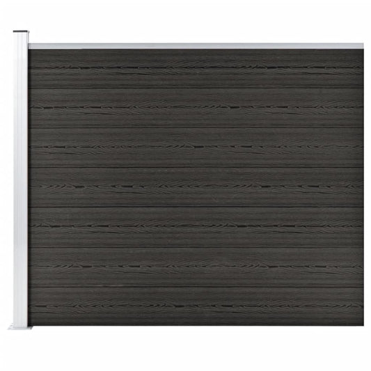 Fence Panel WPC 175x146 cm Grey