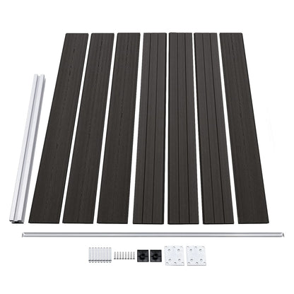 Fence Panel WPC 175x146 cm Grey