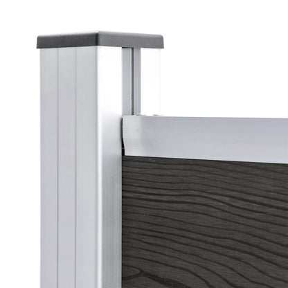 Fence Panel WPC 175x146 cm Grey