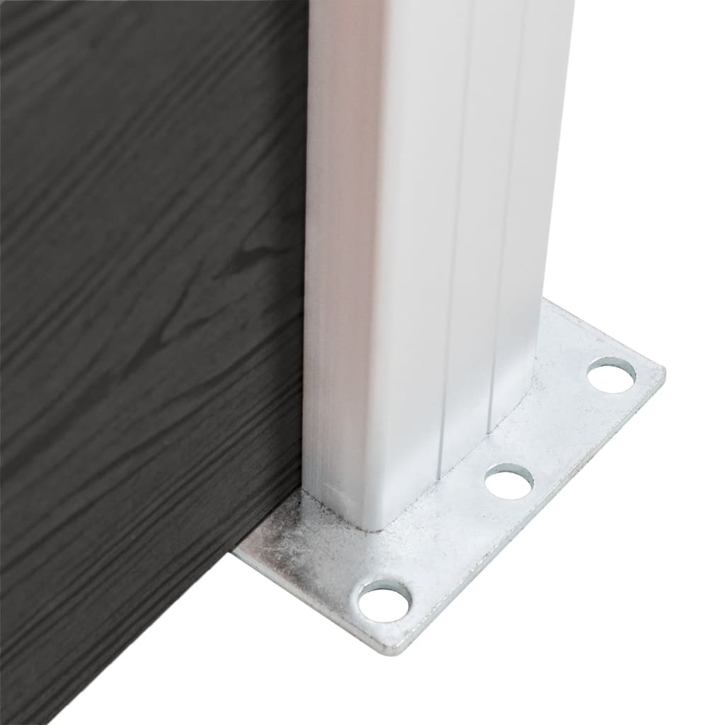 Fence Panel WPC 175x146 cm Grey